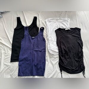 Lot of 4 Maternity Tanks, Size Small, Ripe Maternity & C’est Moi